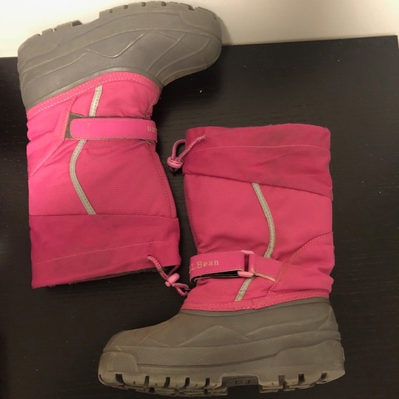 L.L. Bean childs winter snow or ski boots size 3 girls - Picture 6 of 8